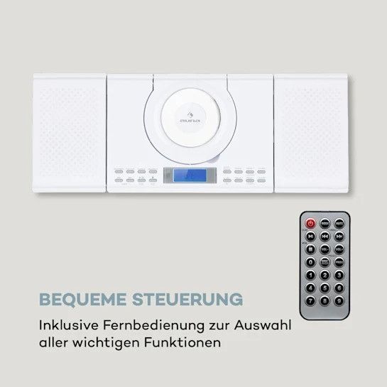 Програвач компакт-дисків Auna Wallie Microsystem Bluetooth Порт USB 10033228 фото