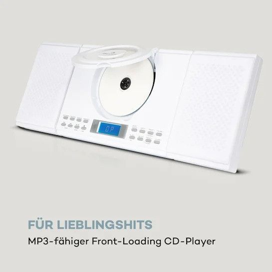 Програвач компакт-дисків Auna Wallie Microsystem Bluetooth Порт USB 10033228 фото