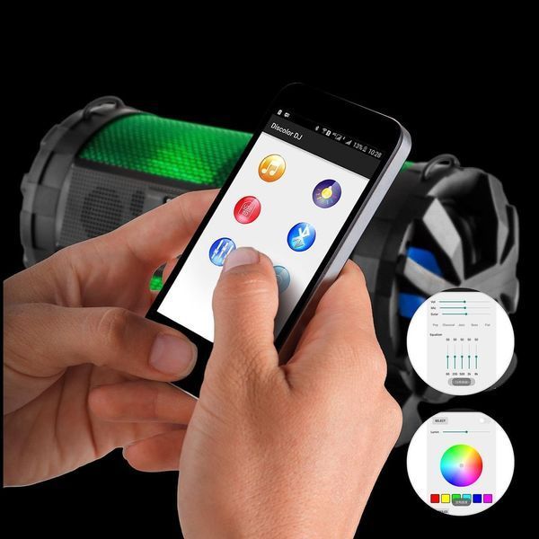 Мобільна колонка Auna Bluetooth-динамік TUBA Thunderstorm 10030564 фото