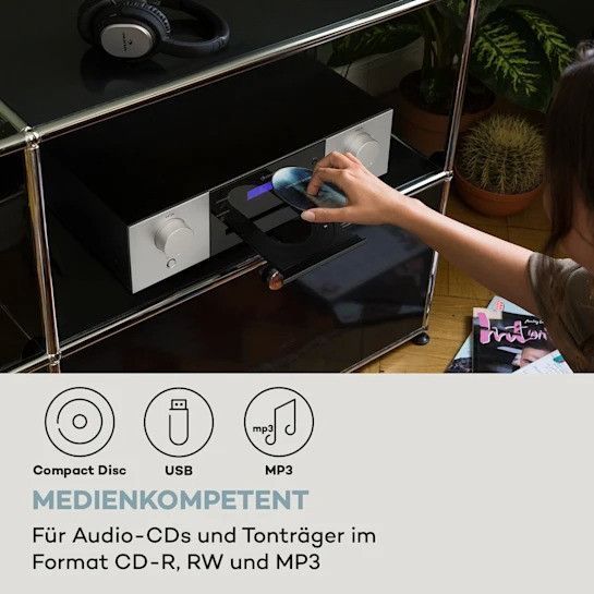Програвач компакт-дисків USB MP3 Auna CD-1000 DG 10038328 фото