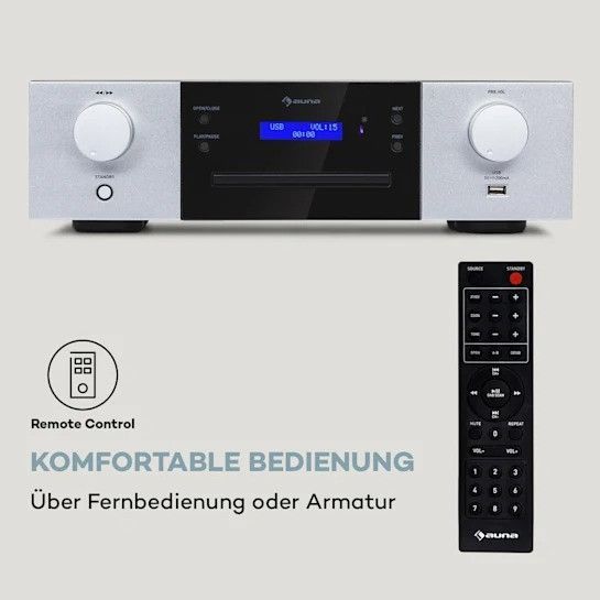 Програвач компакт-дисків USB MP3 Auna CD-1000 DG 10038328 фото