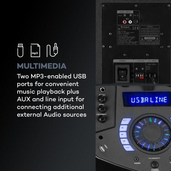 УЦЕНКА!!! Немецкая аккумуляторная колонка, аудиосистема Auna Clubmaster 8000, макс. 120 Вт, 10032821 фото