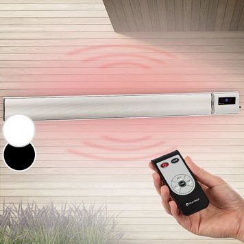 Інфрачервоний нагрівач Blumfeldt Cosmic Beam Plus XXL 3000 Вт з дистанційним керуванням IP44 (Німеччина) 10033699 фото