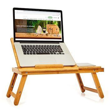 Таця для ліжка, складаний столик для ноутбука blumfeldt Bett-Tablett регульований за висотою, 21-29 см 10038060 фото