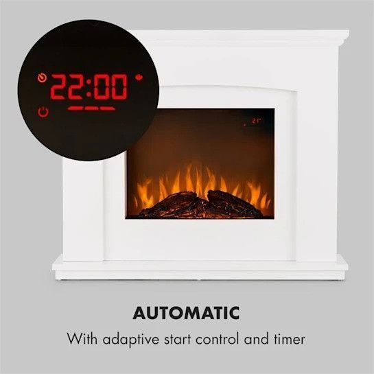 Камин электрический Klarstein Aosta Light & Fire 1000/2000Вт с дистанционным управлением 10033000 фото