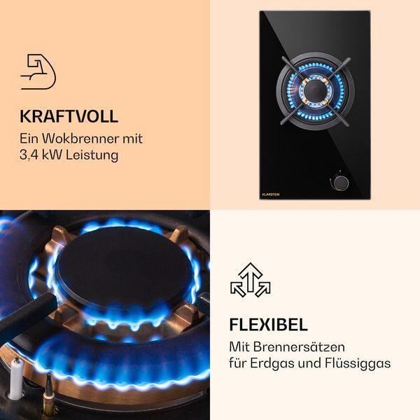 УЦЕНКА!!! Газовая плита KLARSTEIN Goldflame 3,4 кВт Германия 10036336 фото