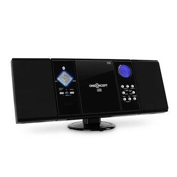 Стереосистема OneConcept V-12-BT Стереосистема Bluetooth USB SD CD MP3 AUX FM чорний 10009514 фото