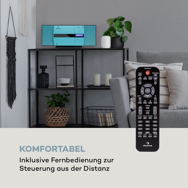 Вертикальна стереосистема Auna V-20 DAB BT NFC CD MP3 USB DAB+ і FM-тюнер 10036339 фото