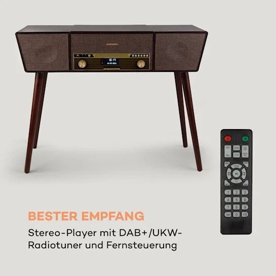 УЦЕНКА!!! Ретро проигрыватель виниловых пластинок auna Belle Epoque 1912 CD BT USB DAB + / FM 10034402 фото