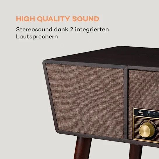 УЦЕНКА!!! Ретро проигрыватель виниловых пластинок auna Belle Epoque 1912 CD BT USB DAB + / FM 10034402 фото