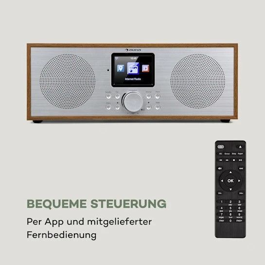 Інтернет-радіо Auna Silver Star Stereo Internet DAB+/FM-радіо, WiFi, BT, DAB+/FM, Дуб 10032916 фото