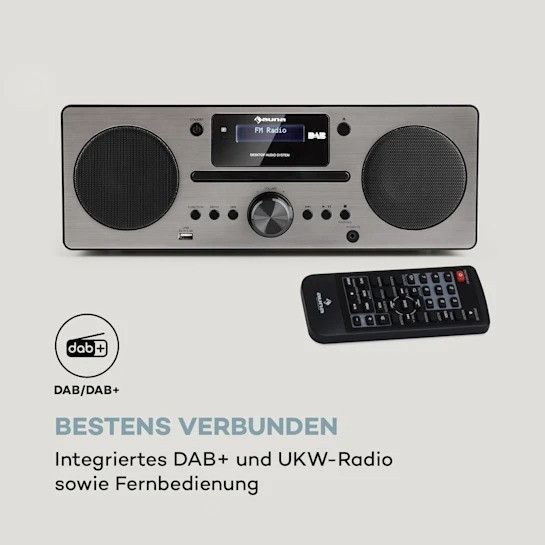 УЦЕНКА!!! Стереосистема, радіоприймач Auna Harvard DAB+ FM-тюнер BT CD-плеєр Німеччина 10031949 фото