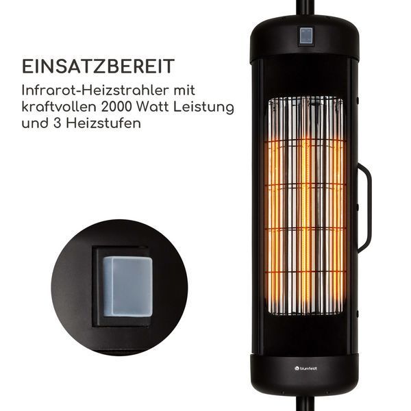 Инфракрасная люстра обогреватель / Інфрачервона люстра обігрівач Blumfeldt Heat Guru Turbo 2000 Вт 10035937 фото