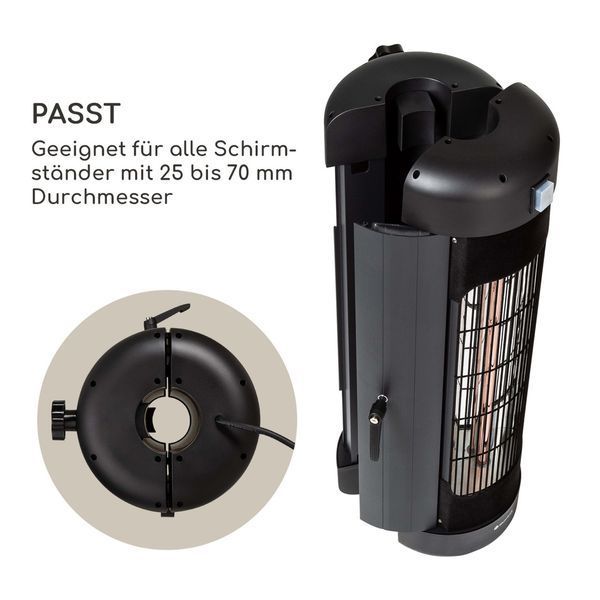 Инфракрасная люстра обогреватель / Інфрачервона люстра обігрівач Blumfeldt Heat Guru Turbo 2000 Вт 10035937 фото