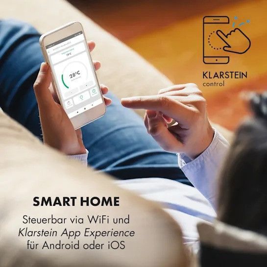 SALE!!!! Економний інфрачервоний нагрівач Klarstein Wonderwall Smart 60x100 см 600 Вт 10032782 фото