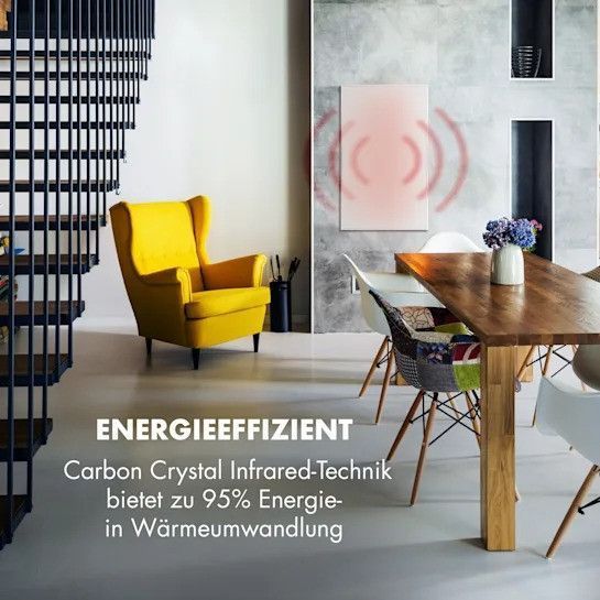 SALE!!!! Економний інфрачервоний нагрівач Klarstein Wonderwall Smart 60x100 см 600 Вт 10032782 фото