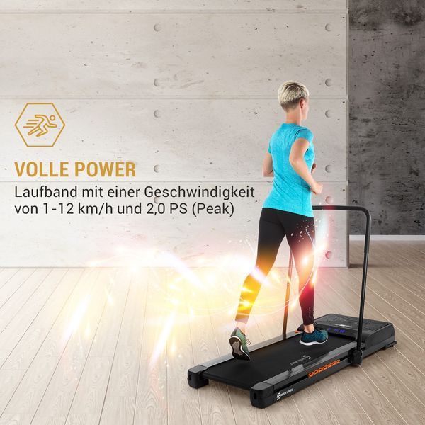 УЦЕНКА!!! Беговая дорожка и виброплатформа Klarfit Workspace Fusion 1 12 км/ч Bluetooth, черный Германия 10033560 фото
