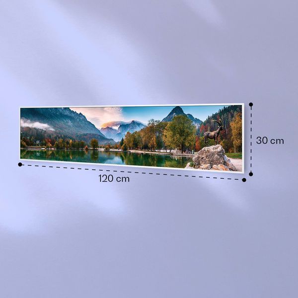 УЦЕНКА!!! Інфрачервоний нагрівач Klarstein Wonderwall Air Art Smart Lake 120x30cm 350W 10037840 фото