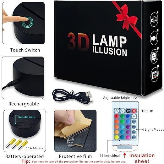 Нічник Sonic The Hedgehog 3D Night Light, 3D ілюзія 20055 фото
