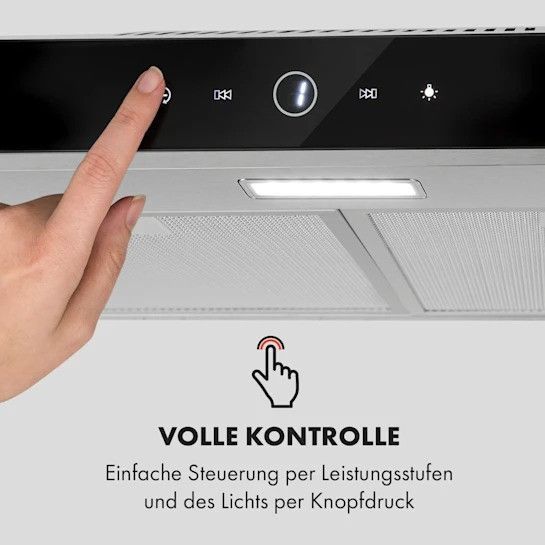 УЦЕНКА!!! Вытяжка под шкаф Klarstein Contempo Neo на подструктуре 60см 175м&sup3;/ч LED нержавеющая сталь 10033472 фото