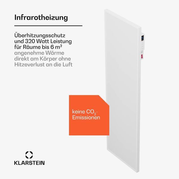 УЦЕНКА!!! Інфрачервоний нагрівач Klarstein Wonderwall Smart 320 Вт 100x30 см 10045440 фото