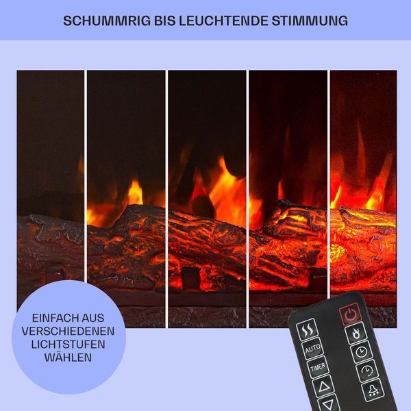 УЦЕНКА!!! Камін електричний Klarstein Studio LightFire Smart 2000 Вт, 132 см, білий Німеччина 10038387 фото