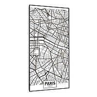 Инфракрасный обогреватель Klarstein Wonderwall Air Art 120x60 см, 700 Вт, настенная установка Карта Парижа 10037886 фото