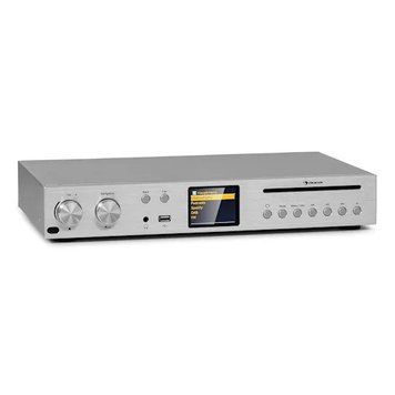 Інтернет-радіо Auna Silver Star CD-ресивер HiFi Підсилювач інтернет/DAB+/FM-радіо CD-плеєр Wi-Fi 10036446 фото
