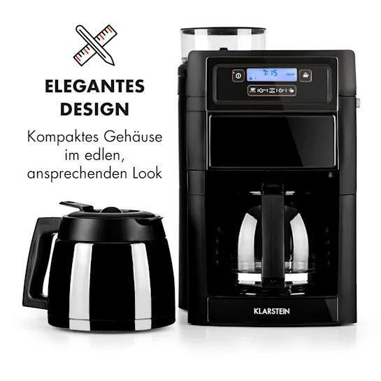 Кофемашина Klarstein Aromatica II set встроенная кофемолка, 1,25 л ГЕРМАНИЯ 10032874 фото