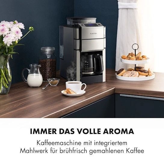 Б/У Кофемашина Klarstein Aromatica X Kaffeemaschine кофемолка стеклянный кувшин Aroma+ нержавеющая сталь 10032102 фото