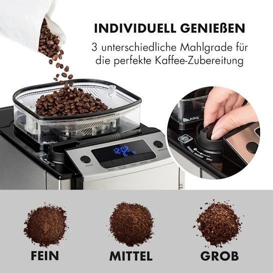 Б/У Кофемашина Klarstein Aromatica X Kaffeemaschine кофемолка стеклянный кувшин Aroma+ нержавеющая сталь 10032102 фото