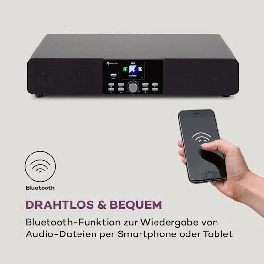 Інтернет Auna Stealth Base Connect Soundbase Bluetooth Інтернет / DAB + / FM USB AUX 10035307 фото