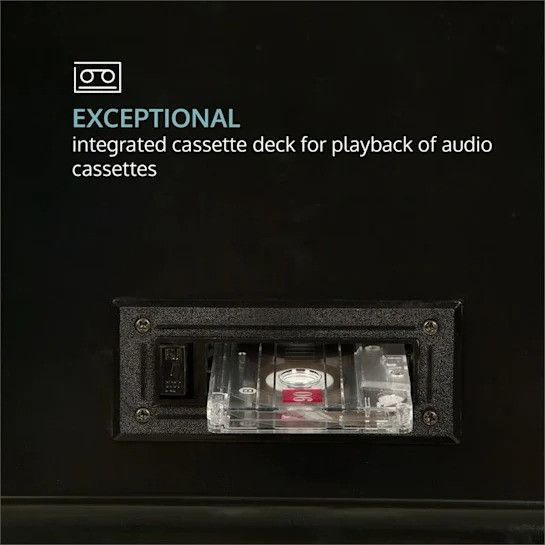 Ретро проигрыватель виниловых пластинок auna Belle Epoque 1908 USB CD MP3 микросистема 10031957 фото