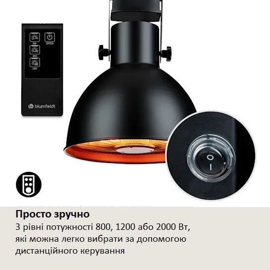 УЦЕНКА!!! Инфракрасная люстра обогреватель Blumfeldt Heatbell Ceiling Smart 10038417 фото