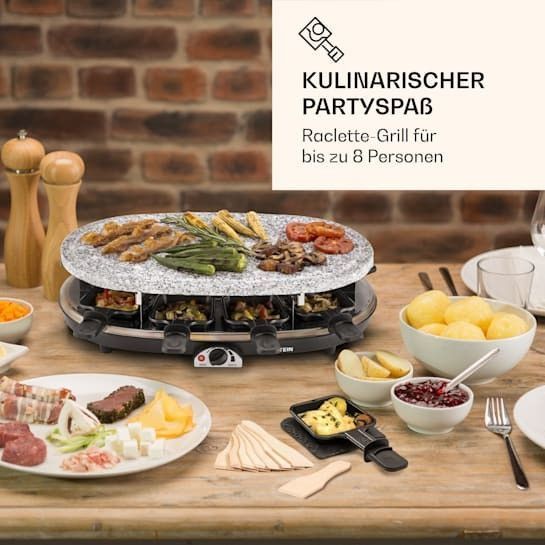 Б/У Раклет-гриль Klarstein Steaklette Raclette з аксесуарами на 8 осіб 10039925 фото
