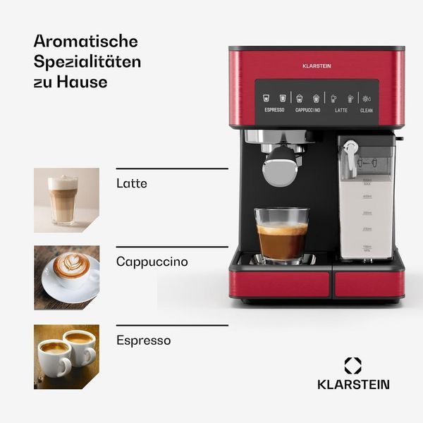 УЦЕНКА!!! Эспрессо-кофемашина Klarstein Arabica Comfort 1350Вт 20 бар 10041522 фото