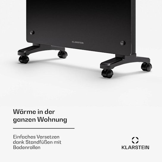 Електрокамін, Конвекційний нагрівач Klarstein Bornholm Smart 1500 1500 Вт WiFi LED IP24 10045428 фото
