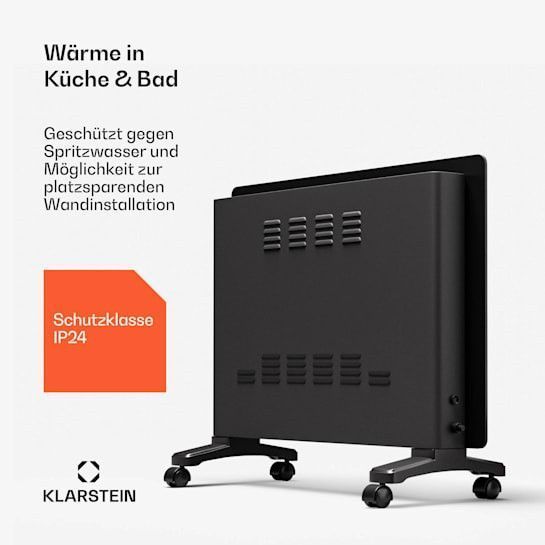Електрокамін, Конвекційний нагрівач Klarstein Bornholm Smart 1500 1500 Вт WiFi LED IP24 10045428 фото