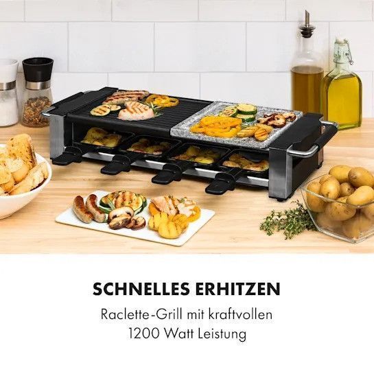 УЦЕНКА!!! Раклет-гриль Klarstein Bistecca Raclette 1200W 10035293 фото