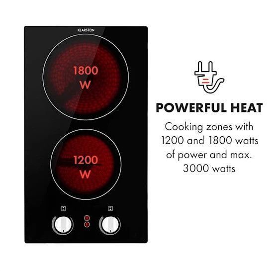 Стеклокерамическая варочная панель Klarstein EasyCook Domino 3000 Вт черная 10034603 фото