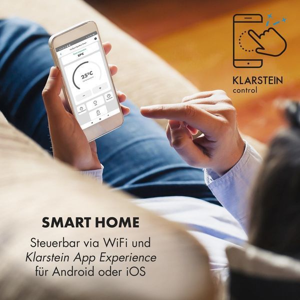 Нагрівач для ванни Klarstein HotSpot Crystal Smart 750 Вт, 112x58,5 см 10035064 фото
